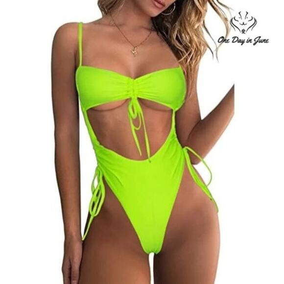 Ioiom Sexy High Waist One Piece Swimsuit Size M - Picture 1 of 4